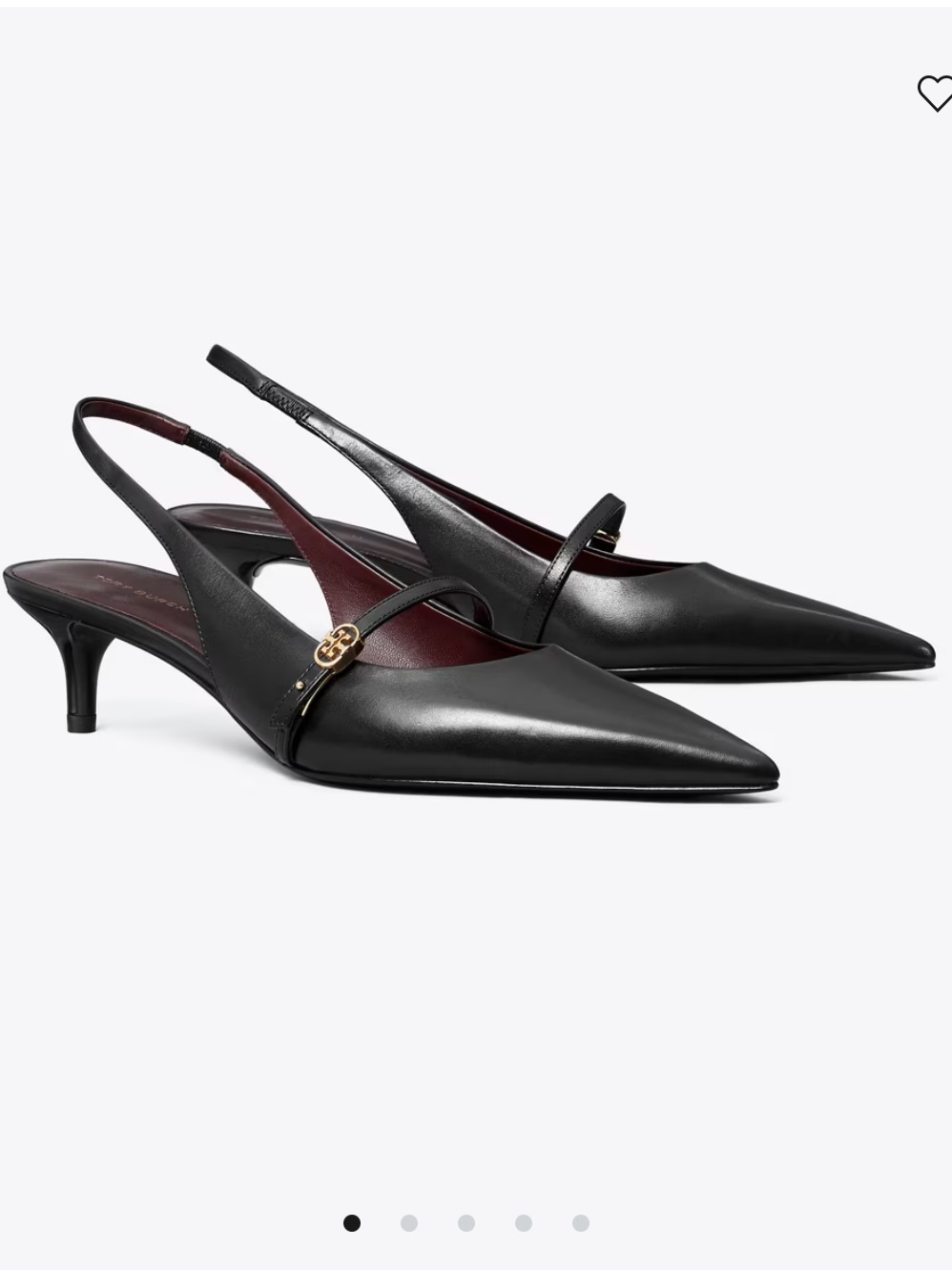 Tory Burch Double T Buckle Mary Jane Slingback $325 Size 10 Perfect Black